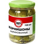 Корнишоны маринованные 365 ДНЕЙ, 720мл