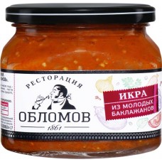 Икра из молодых баклажанов РЕСТОРАЦИЯ ОБЛОМОВ, 420г в магазинах Лента