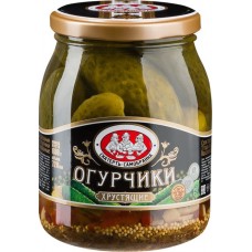 Огурчики маринованные СКАТЕРТЬ-САМОБРАНКА Хрустящие, 720мл в магазинах Лента