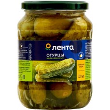 Огурцы маринованные ЛЕНТА, 720мл в магазинах Лента