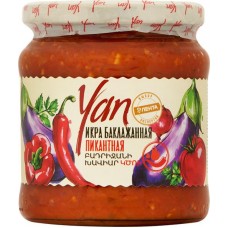 Икра баклажанная YAN Пикантная, 470г в магазинах Лента
