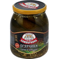 Огурцы соленые СКАТЕРТЬ-САМОБРАНКА По-домашнему бочковые, 720мл в магазинах Лента