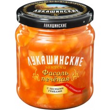 Фасоль печеная ЛУКАШИНСКИЕ По-деревенски с лесными грибами, 450г в магазинах Лента