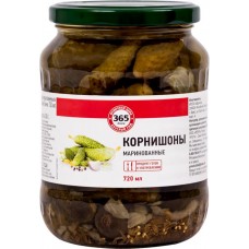 Корнишоны маринованные 365 ДНЕЙ, 720мл в магазинах Лента
