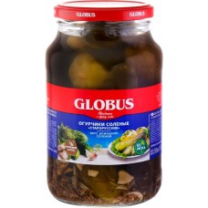 Огурцы соленые GLOBUS Старорусские, 950мл в магазинах Лента