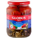 Ассорти GLOBUS томаты и огурцы маринованные, 720мл
