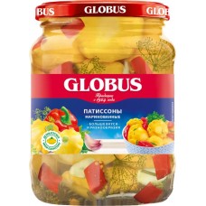 Патиссоны маринованные GLOBUS, 720мл в магазинах Лента