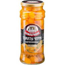 Томаты маринованные СКАТЕРТЬ-САМОБРАНКА Медовые, черри желтые, 580мл в магазинах Лента