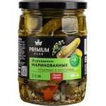 Корнишоны маринованные PREMIUM CLUB 3–6см, 580мл