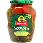 Ассорти овощное ДЯДЯ ВАНЯ Огурцы, томаты и перец, 680г