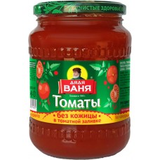 Томаты ДЯДЯ ВАНЯ очищенные в томатной заливке, 680г в магазинах Лента