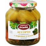Ассорти соленое ВАЛДАЙСКИЙ ПОГРЕБОК Славянское, с морковью и медом, 680г