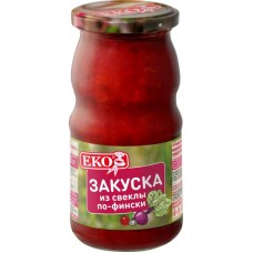 Закуска EKO По-фински, из свеклы, 490г в магазинах Лента