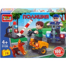 Конструктор ГОРОД МАСТЕРОВ Легко собрать луноход/полиция, в ассортименте в магазинах Лента