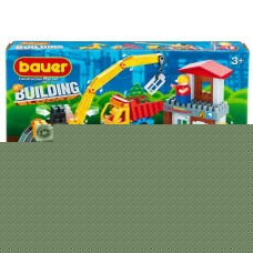 Конструктор BAUER Стройка, строительная площадка с автокраном, грузовиком и трактором Арт. 661 в магазинах Лента