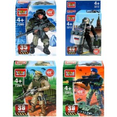 Конструктор ГОРОД МАСТЕРОВ Армия, солдат, в ассортименте Арт. 316866/7/8,7232-JS в магазинах Лента