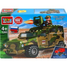 Конструктор ГОРОД МАСТЕРОВ Военная машина Газель/Уаз, в ассортименте в магазинах Лента