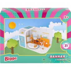Набор игровой BIGGA Собери ванную комнату, 31 предмет в магазинах Лента