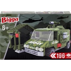 Конструктор BIGGA Военный джип, 166 деталей Арт. 22407 в магазинах Лента