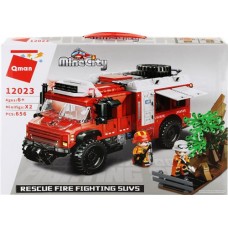 Конструктор QMAN Пожарная машина, 656 деталей в магазинах Лента