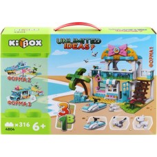 Конструктор KIBOX Веселое путешествие, 316 деталей, Арт. 4804 в магазинах Лента
