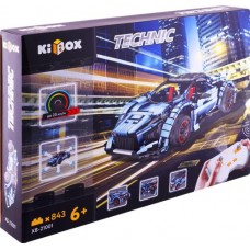 Конструктор KIBOX Гоночная машинка на ручном управлении, 843 деталей, Арт. XB-21001 в магазинах Лента