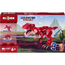 Конструктор KIBOX Динозавр, 287 деталей, Арт. 42106 в магазинах Лента