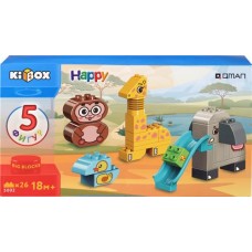 Конструктор KIBOX Животные, 26 деталей, Арт. 5002 в магазинах Лента