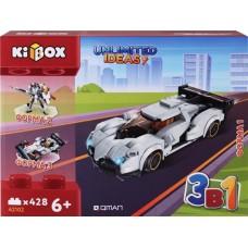 Конструктор KIBOX Машинка, 428 деталей, Арт. 42012 в магазинах Лента