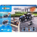 Конструктор KIBOX Полицейская машинка, 517 деталей, Арт. 11014