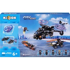 Конструктор KIBOX Военный вертолет, 903 детали, Арт. 11015 в магазинах Лента