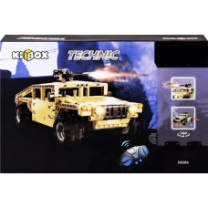 Конструктор KIBOX Джип на радиоуправлении, 413 деталей, Арт. 54004 в магазинах Лента