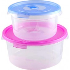 Контейнер с клапаном ПОЛИМЕРБЫТ Смайл круглый СВЧ 1.6л Арт. C522 в магазинах Лента