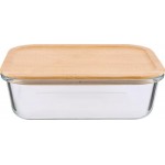 Контейнер для продуктов HOMECLUB с крышкой, бамбук, 1.5л