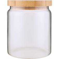 Банка для хранения HOMECLUB Bamboo, с крышкой, бамбук, 630мл в магазинах Лента