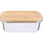 Контейнер для продуктов HOMECLUB с крышкой, бамбук, 370мл