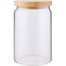 Банка для хранения HOMECLUB Bamboo, с крышкой, бамбук, 900мл в магазинах Лента
