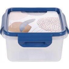 Контейнер для СВЧ ПОЛИМЕРБЫТ Autumn blues, квадратный, 0.6л в магазинах Лента