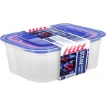 Набор контейнеров HITT с паровыпуском 3в1 2л, 1.1л, 0.66л, Арт. H-B138, 3шт Набор контейнеров HITT с паровыпуском 3в1 2л, 1.1л, 0.66л, Арт. H-B138, 3шт