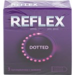 Презервативы REFLEX Dotted №3 из натурального латекса в смазке, 3шт Презервативы REFLEX Dotted №3 из натурального латекса в смазке, 3шт