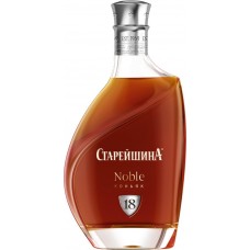 Коньяк СТАРЕЙШИНА Noble старый КС 18 лет 40%, 0.5л в магазинах Лента