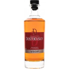Коньяк ДОСТОЕВСКИЙ VSOP 5 лет 40%, 0.5л в магазинах Лента
