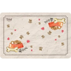 Коврик под миску TRIOL Косточки, 430x280мм в магазинах Лента Коврик под миску TRIOL Косточки, 430x280мм в магазинах Лента