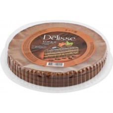 Коржи бисквитные DELISSE темные, с какао, 400г в магазинах Лента
