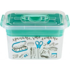 Контейнер для хранения ПОЛИМЕРБЫТ Важные Мелочи, с вкладышем, 31х20х18см, 6.5 л Арт. C80902 в магазинах Лента