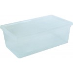 Ящик IDEA 37х25х14см, прозрачный, размер М, 10л Арт. 2352