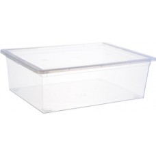 Ящик IDEA 53х37х18см, прозрачный, размер М, 25л Арт. 2353 в магазинах Лента