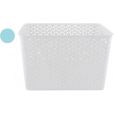 Корзина для хранения HOMECLUB Blue&Grey 26,5x32,5x20,5см, в ассортименте Арт. LEN-150842-BG в магазинах Лента