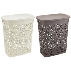Корзина для белья IDEA Флора, белый ротанг, французский серый, 350мл в магазинах Лента