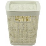 Коробка IDEA Бязь, с крышкой, 28х14х14cм, белый ротанг, 4л